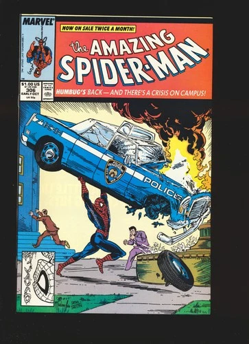 Amazing Spider-Man # 306 - McFarlane Action Comics # 1 homage cover NM- Cond