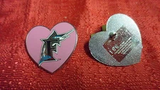 Florida Marlins Valentines Day Limited Ed.Heart Pin MLB