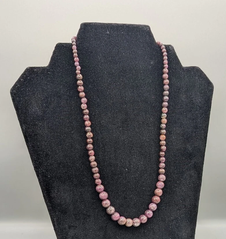 Collar Jay King DRT 925 Plata Amatista Graduado Cuentas ¡Nuevo! Foto 4 de 4