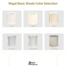 Royal Designs, Inc. Drum Basic Lamp Shade, Multiple Sizes and Colors