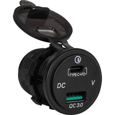 USB-C PD and USB-A QC3.0 Dual Lighter Socket Replacement