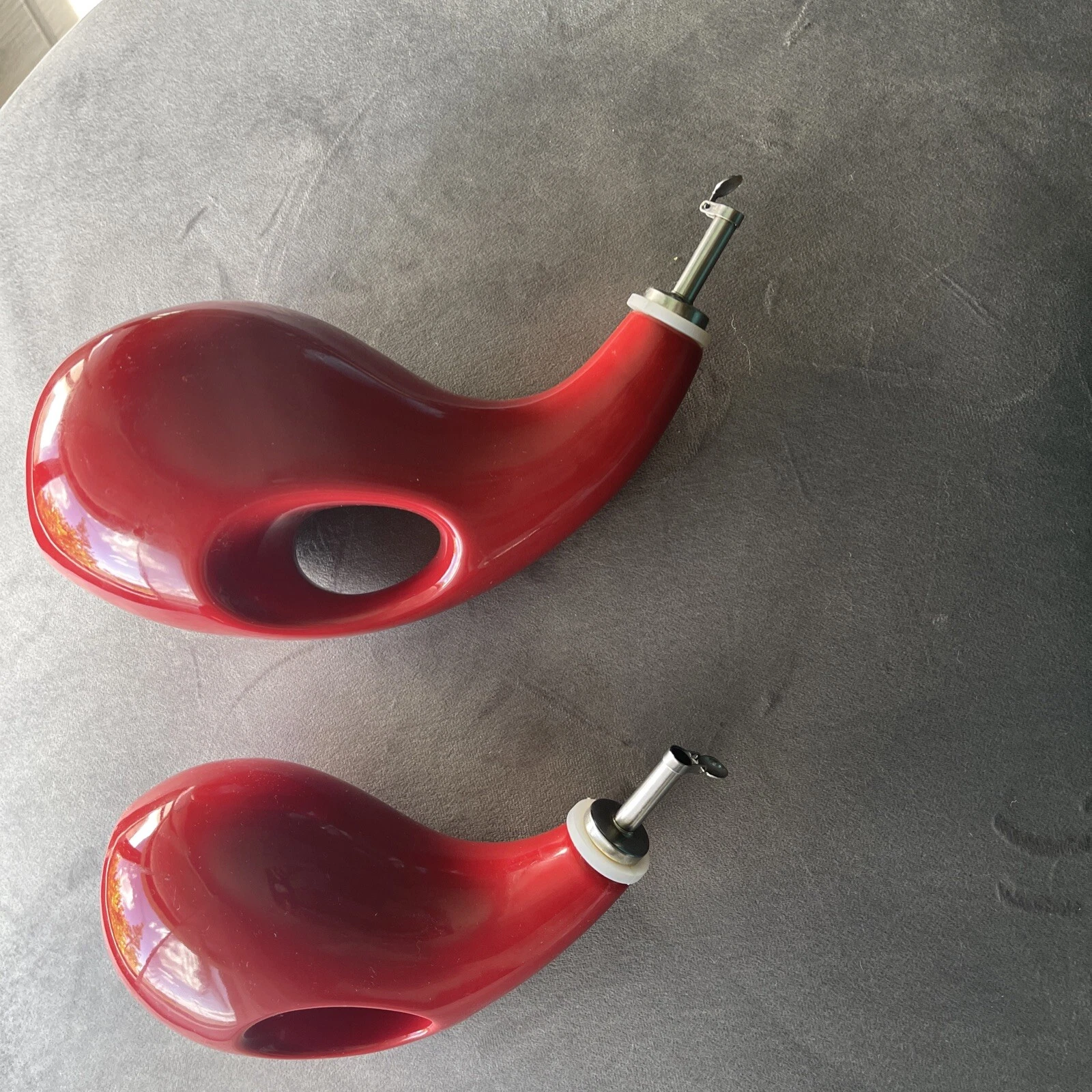 Rachel Ray Red Olive Oil And Vinegar Dispenser Cruet Set Of Two 2
