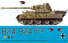 Peddinghaus 1/16 Panther Ausf.D Markings Pz.Abt.52 Grossdeutschland 1943 3580