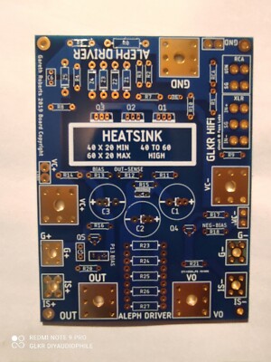 Aleph Amplifier driver board set Custom Multi Use Ultra premium PCB Pure Class A