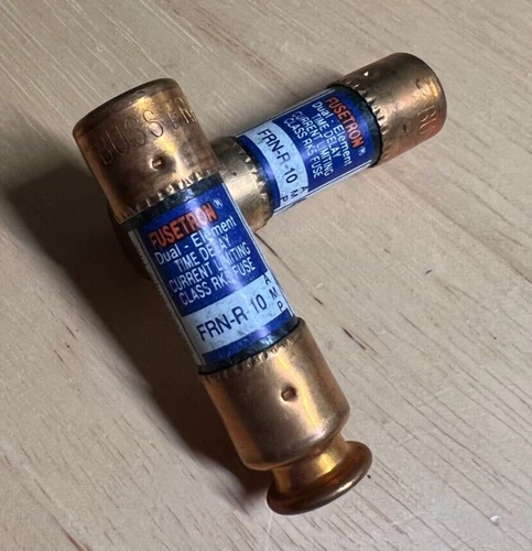NEW BUSSMANN FUSETRON FRN-R-10 DUEL-ELEMENT FUSES FRNR10