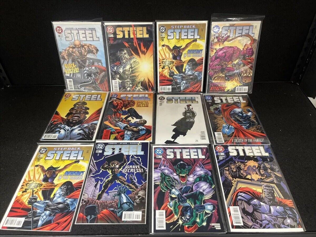 DC Comics STEEL - Lot of 12 STEEL Comic Books