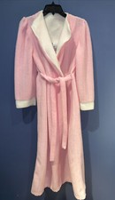 Girls 16 Vintage Sears Pink Fleece Robe, 1960  s Excellent
