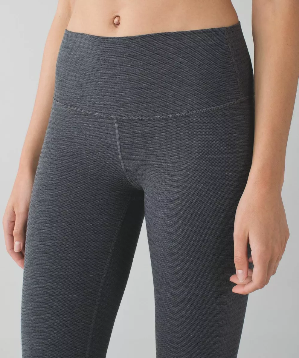 Lululemon High Times Pant size 2 Luon Pique Dark Slate Black NWT Gray Yoga  Pants