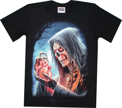 T-Shirt, schwarzes Shirt, Rock-EAGLE-Shirt, Skull Punk Gothic  - 2 Motive - M-XL