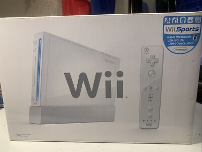 Nintendo Wii Sports White Console EMPTY BOX ONLY, Trays, Manuals, Inserts, Case+