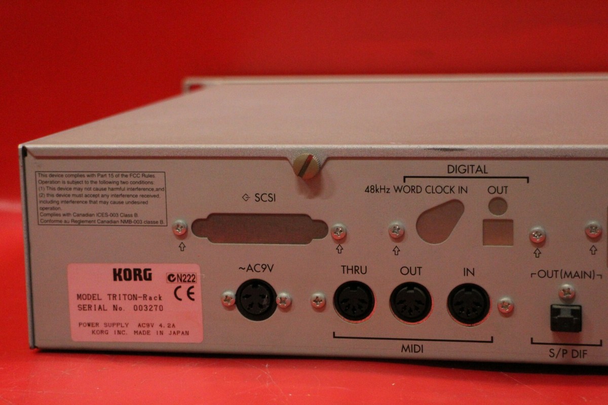 鍵盤楽器 KORG TRITON Rack Ver1.5.2 KORG TRITON RACK Sound Module Synth Synthesizer Sampler Used