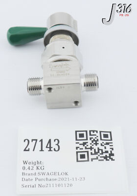 S 27143 SWAGELOK DIAPHRAGM VALVE W/ HANDLE SS-DLVC04 | eBay
