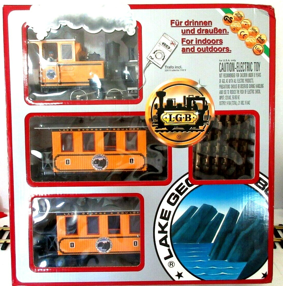 LGB 72312 LAKE GEORGE & BOULDER STEAM ENGINE SET RARE NEW | eBay