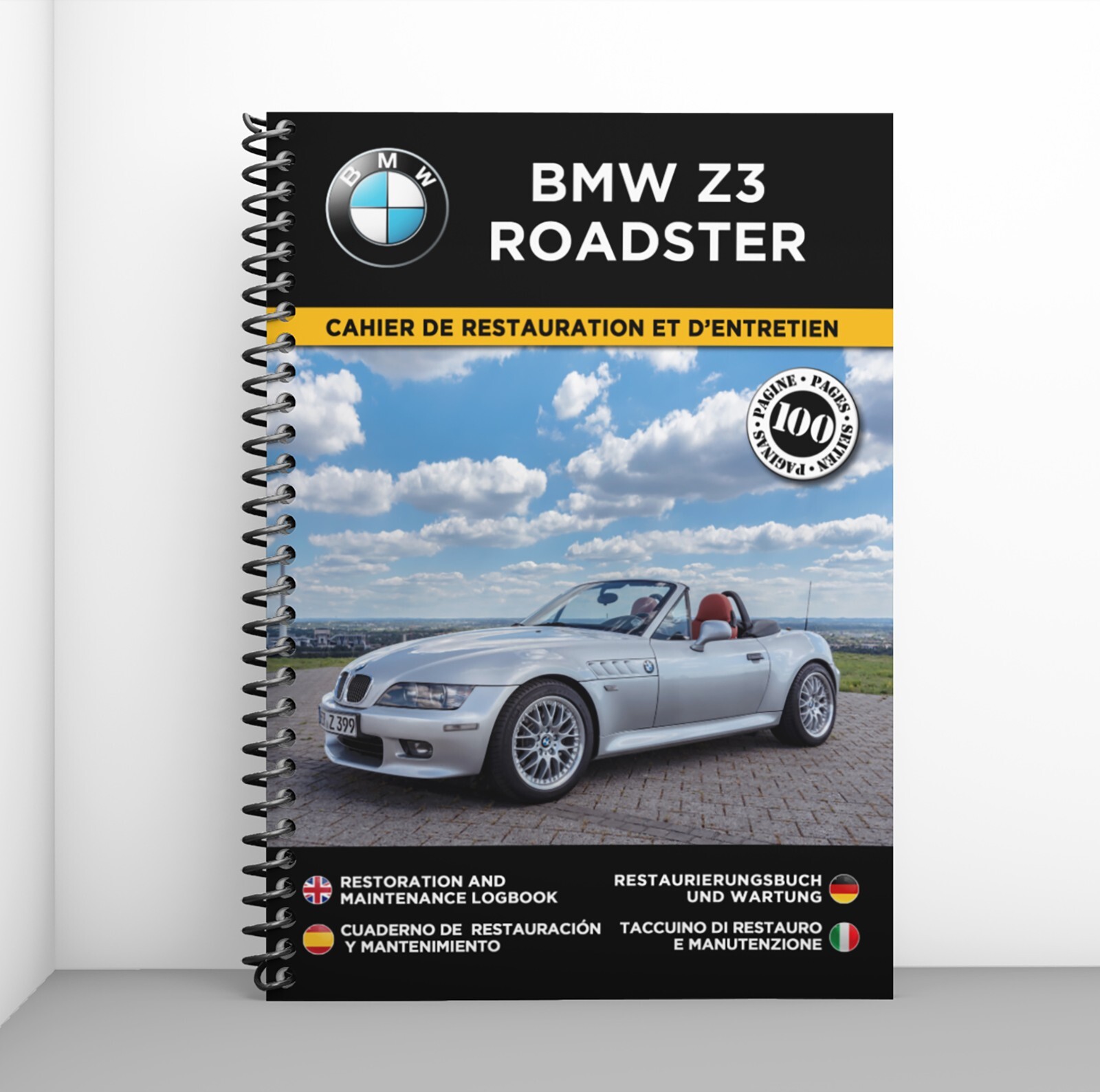 Livre de restauration BMW Z3 Roadster édition collector couverture rigide papier premium
