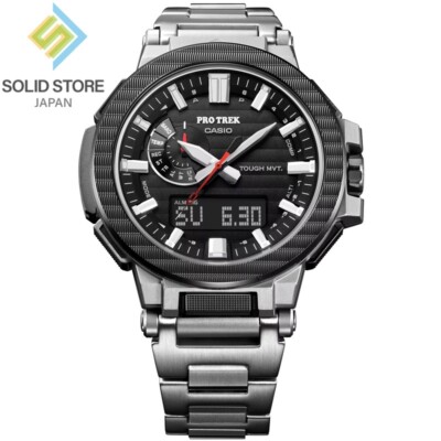 CASIO PRO TREK PRX-8001YT-7JF MANASLU Titanium Radio Solar Watch 52.5mm