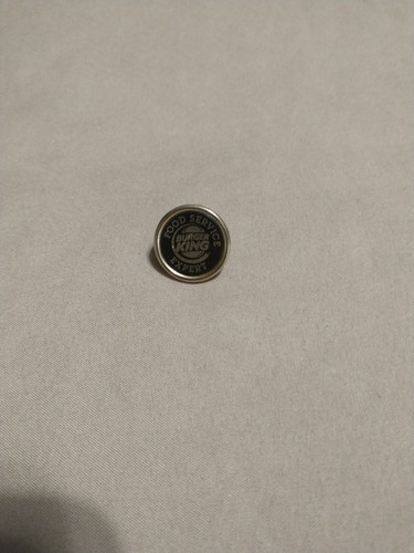 Vintage - Burger King - Food Service Expert - Hat/Label Pinback - *RARE*