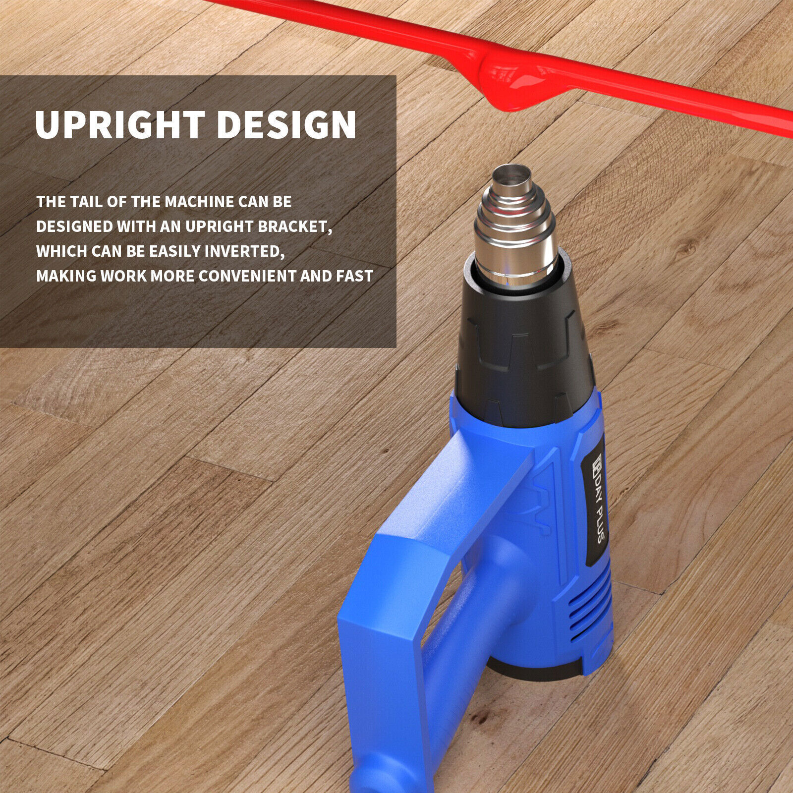 Heat Gun 2000W Hot Air Gun Dual Temperature 4 Nozzles Tool 220V High