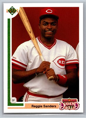 1991 Upper Deck Final Edition Diamond Skills #11F Reggie Sanders Reds
