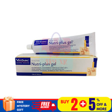 1 X Virbac Nutriplus Nutri Plus Gel - Supplement For Cats  Dogs 120g 