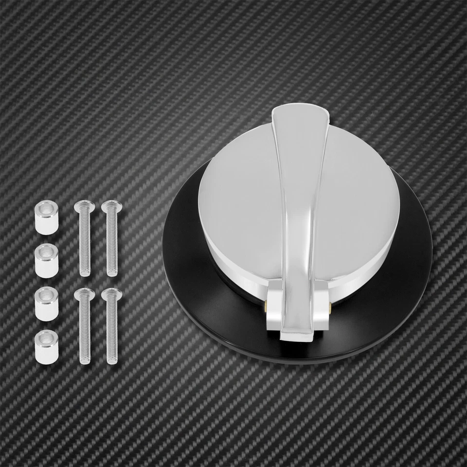 Tampa da tampa do tanque de combustível cromado compatível com BMW R nine T Scrambler Pure G/S 2014-2020 - Imagem 4 de 4