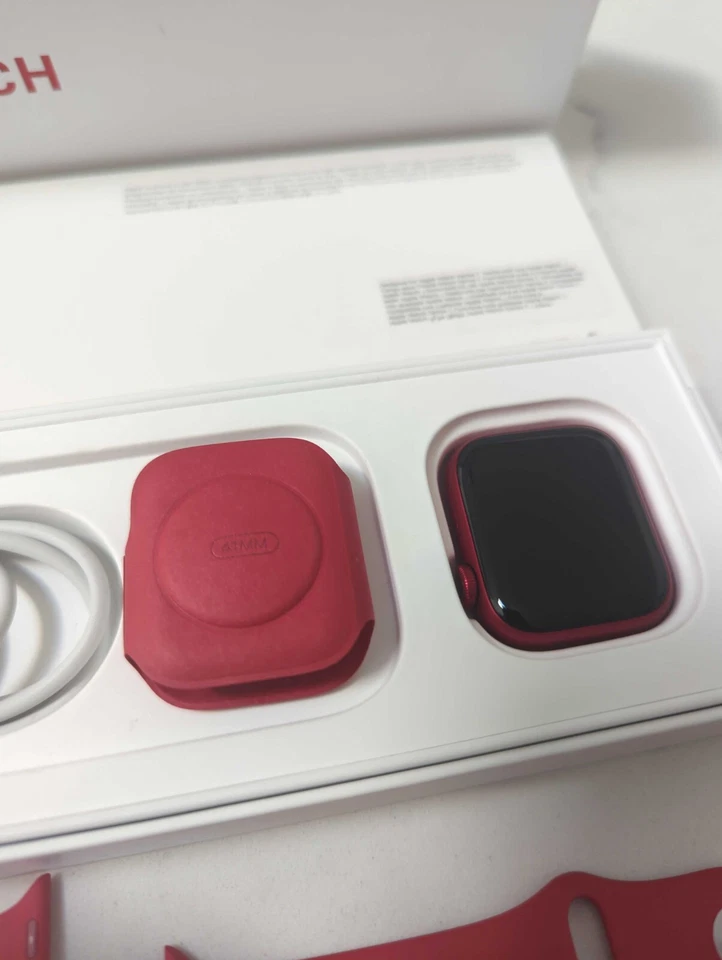Apple Watch Series 7 GPS+Cellular 41mm Alum. Case (Product) Red MKHD3LL/A A2475 - Image 3 of 4