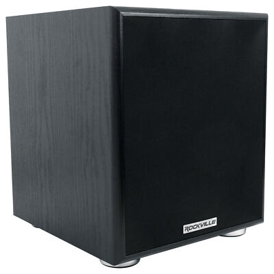 Rockville ROCK SHAKER 6.5'' Inch Black 200w Powered Home Theater Subwoofer Sub