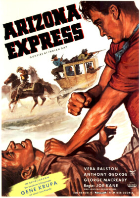 Arizona Express ORIGINAL A1 Kinoplakat gerollt Vera Ralston / Anthony George