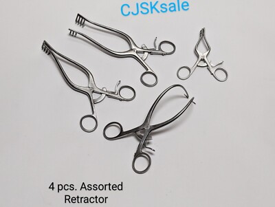 4 pcs. Assorted Retractor (USED).