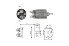 New Solenoid Switch, starter for VOLVO:740,940,940 II,340-360,740 Break