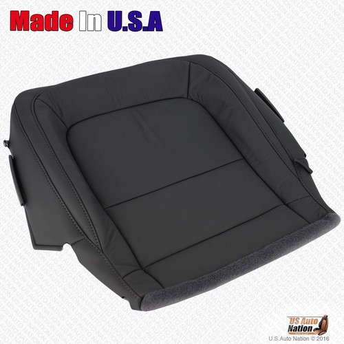 2015 2016 GMC Canyon - Front Driver Side Bottom Leather Seat Cover Jet Black - Picture 3 of 9