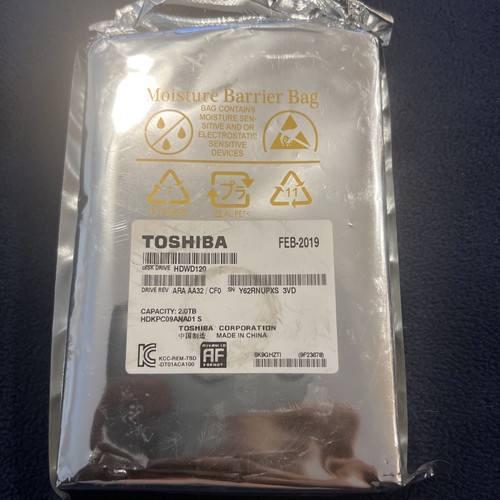 Toshiba HDWD120 ARA AA32/CVD HDKPC09ANA01 S - 2TB - Picture 1 of 2