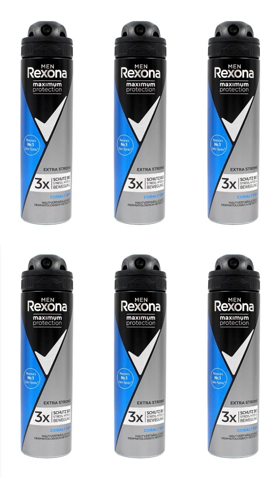 Rexona Men Cobalt Dry Deo Spray , 6x150ml EAN8720181177835