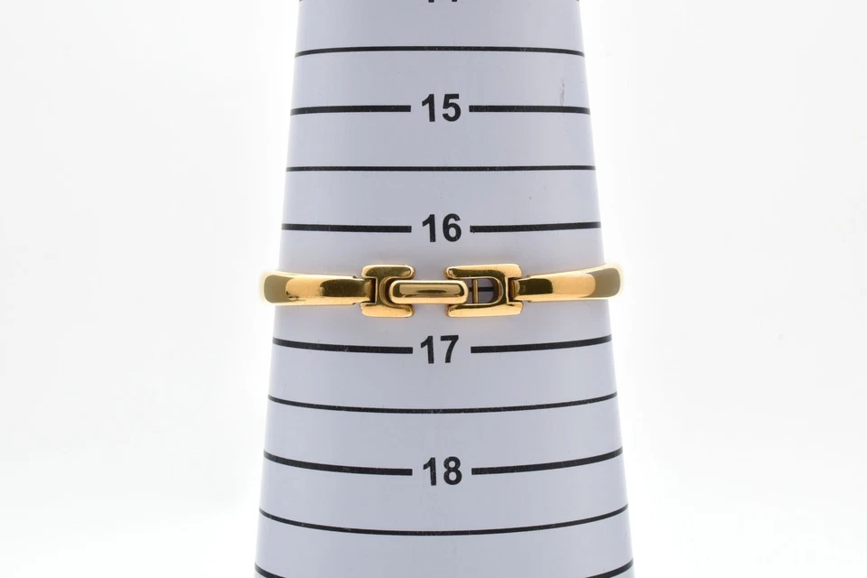 Reloj de cuarzo redondo vintage [N COMO NUEVO] Gucci 1400L esfera blanca dorada JAPÓN Foto 3 de 4