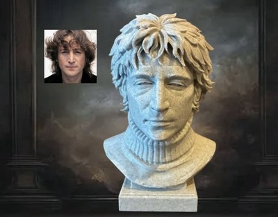 John Lennon Büste | Ornament Figur Kunst Modell Figur