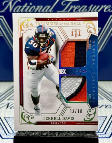 Terrell Davis #9 2025 Panini National Treasures Treasures of the Hall card