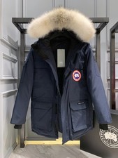 Super Discount Canada Goose free shipping Men's navy blue down jacket