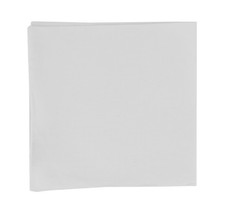 150 Fiori Di Lusso White Solid Cotton Pocket Square - x - FL129251