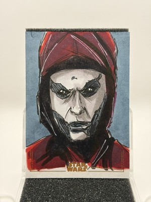Nightsister Mother Klothow Gold Foil Sketch By Veronica Louro Topps Star Wars