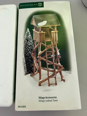  ️ Department 56 Village Lookout Tower   Village Accessories   Used