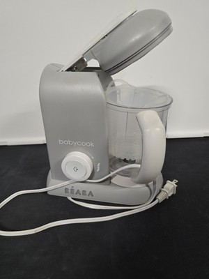 BEABA BabyCook Solo Electric Baby Food Maker Processor Gray BEA010A No Basket