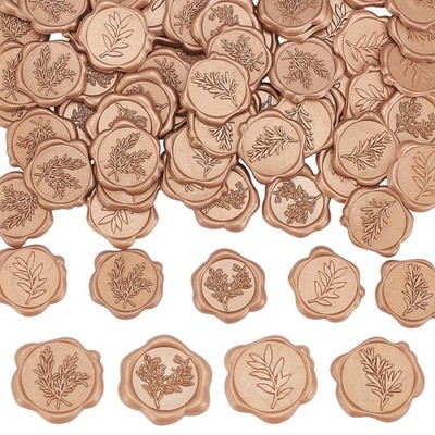 80 Pcs 4 Designs Olive Branch Rosemary Wax Seal Stickers Bulk Envelope Sealin...