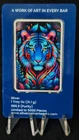 1 oz Fine Silver .999 colorized "Neon Tiger" art bar