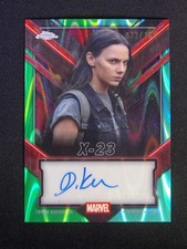 2025 Topps Chrome Deadpool Dafne Keen X-23 Green/Aqua RayWave Auto /150