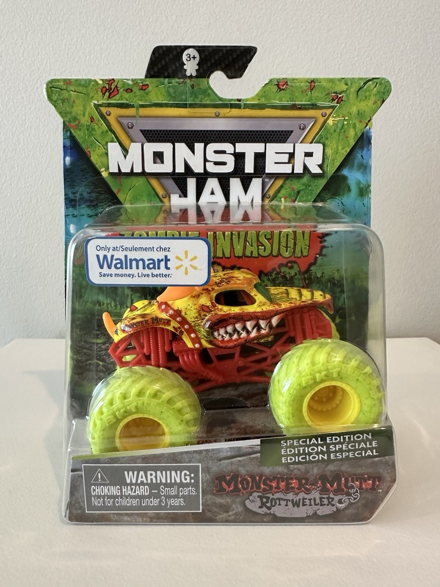 Monster Jam ZOMBIE INVASION MONSTER MUTT ROTTWEILER WALMART 1/64