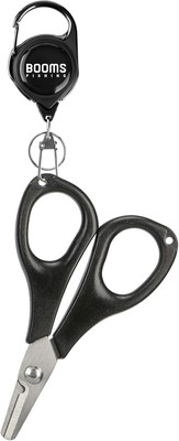 Braided Line Fishing Scissors, Salt/Freshwater, Serrated w/Retractor