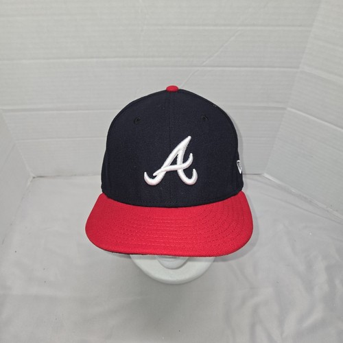 New Era Atlanta Braves Baseball Cap Official On The Field Cap 59 Fifty 7 3/8