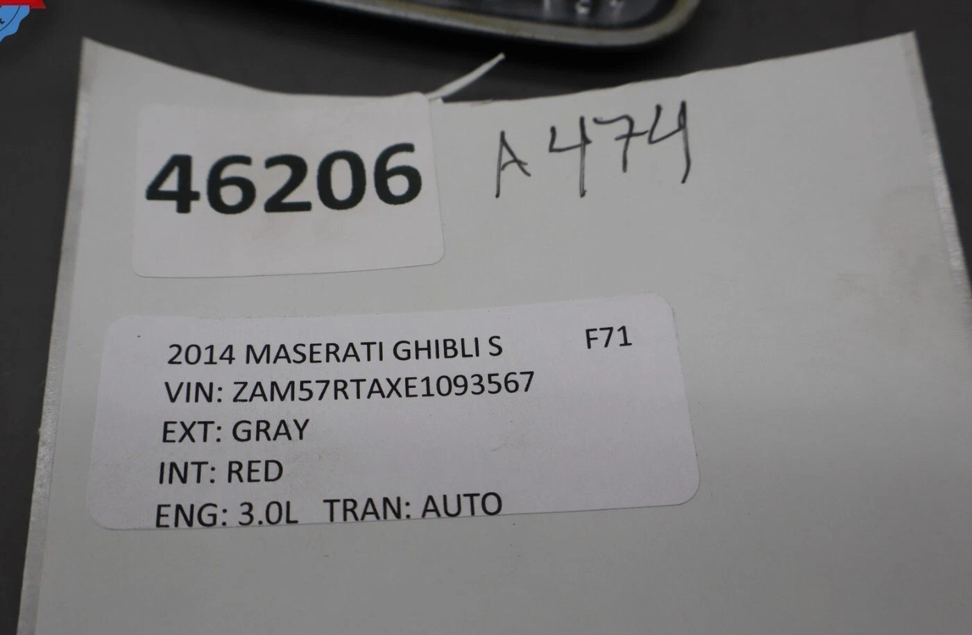 Maserati Ghibli 2014-2017 Front Dash trim bezel