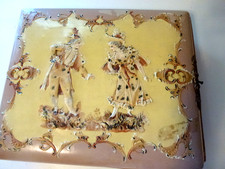 Antique 1880s Celluloid Album w/ over 40 Michigan Studio Photos 12"x10"