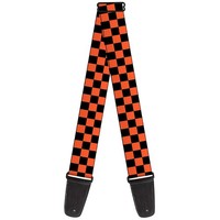 Guitar Strap - Checker Black/Orange (Us Import) Acc Neu