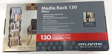 Atlantic Mitsu 5 Tier Black Media Rack 130 CD/90 DVD/105 Blue-Ray NEW